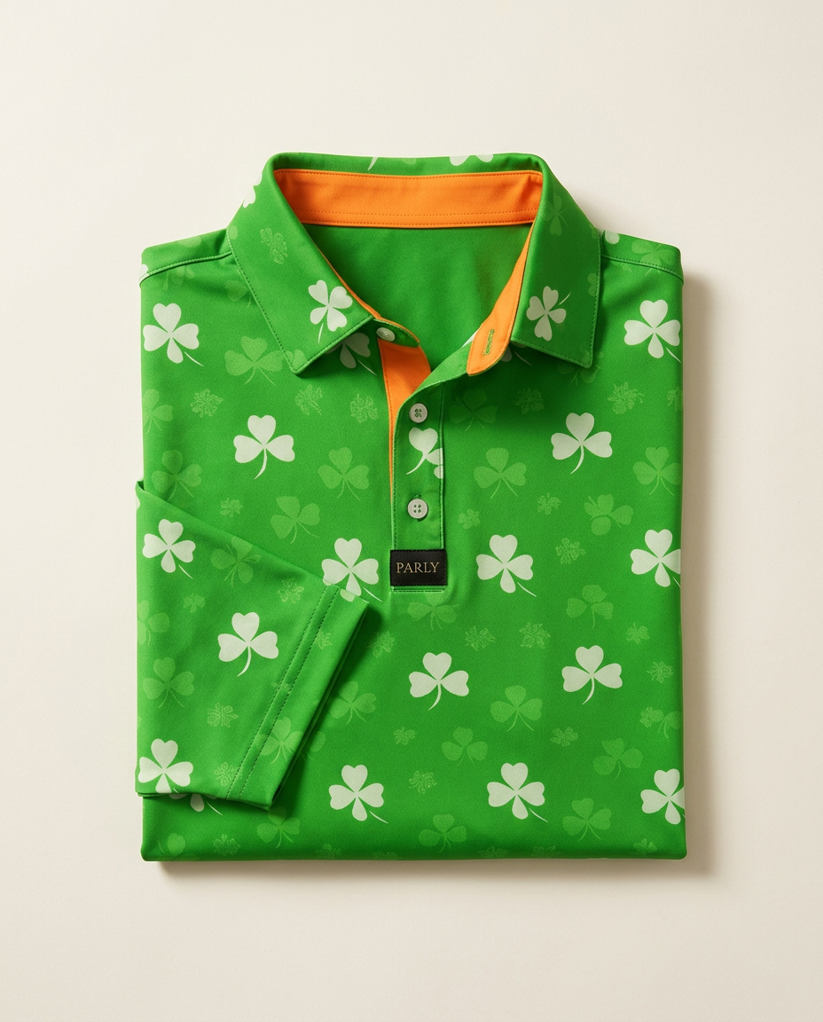 Lucky Break Polo styled in Lucky break, back nine