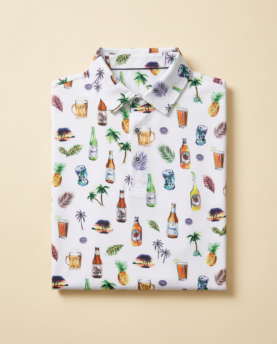 19th Hole Print Polo
