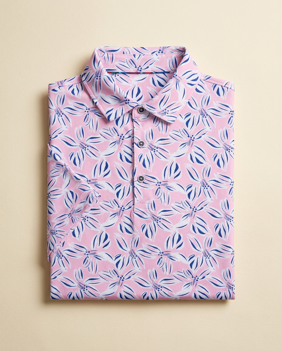 Night Garden Print Polo