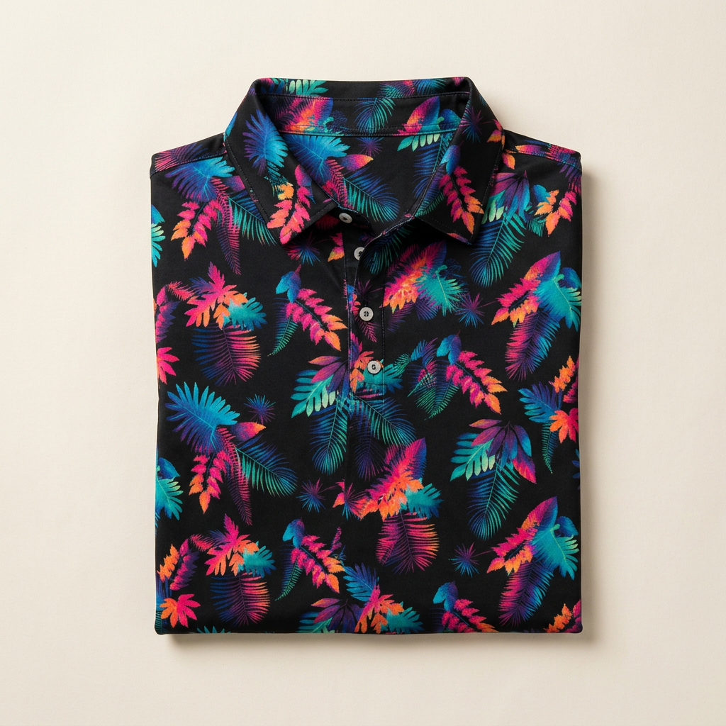 Firework Floral Polo