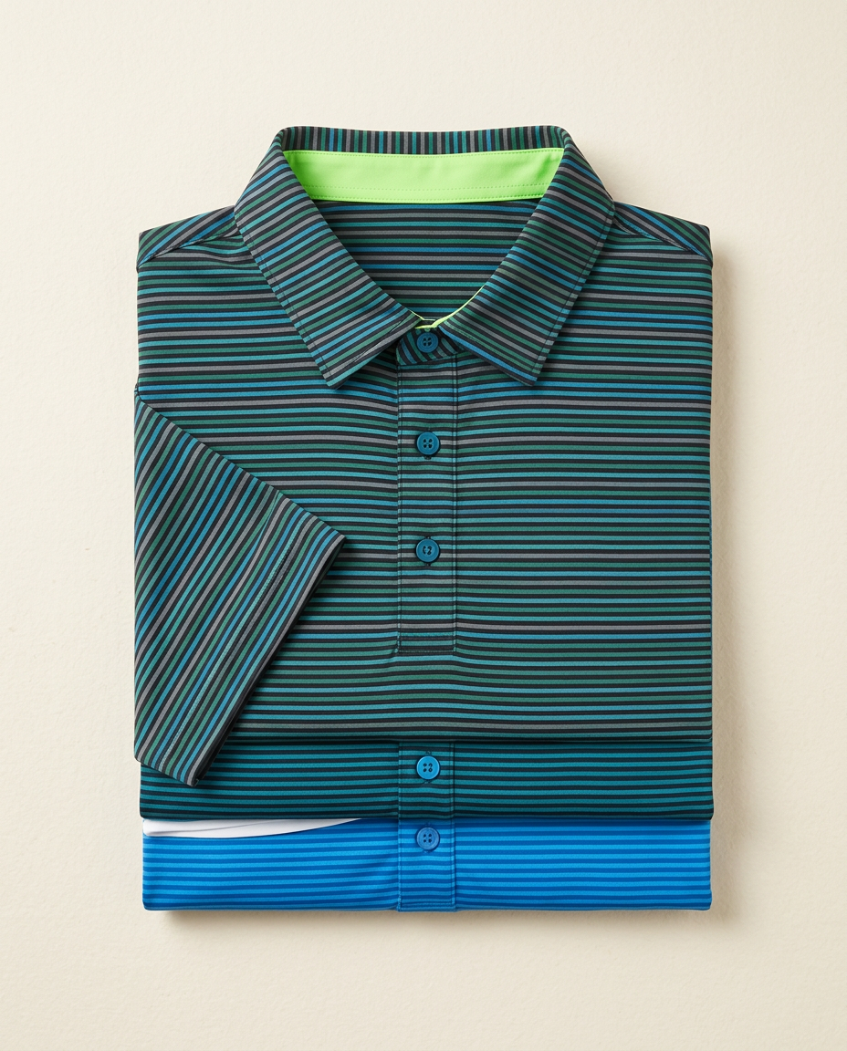 Performance Stripe Polo