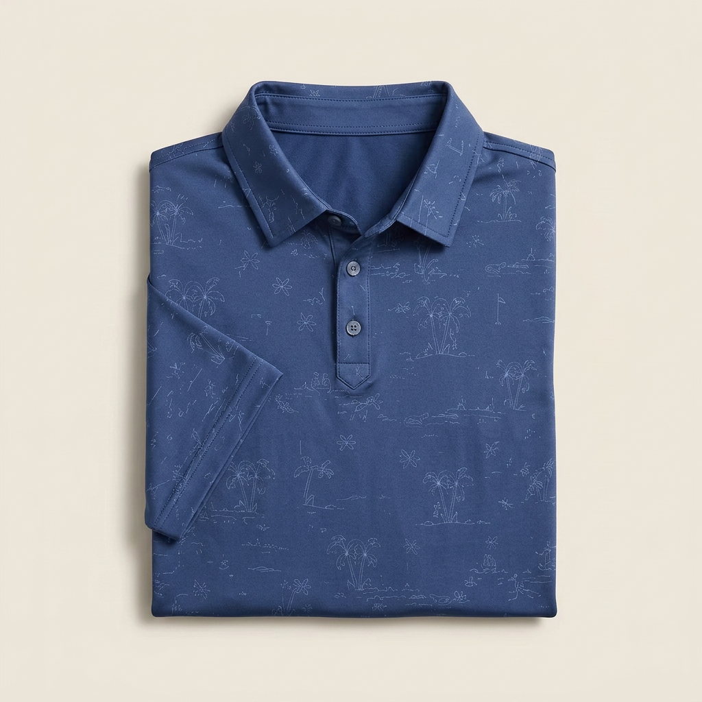 Tonal Navy Polo