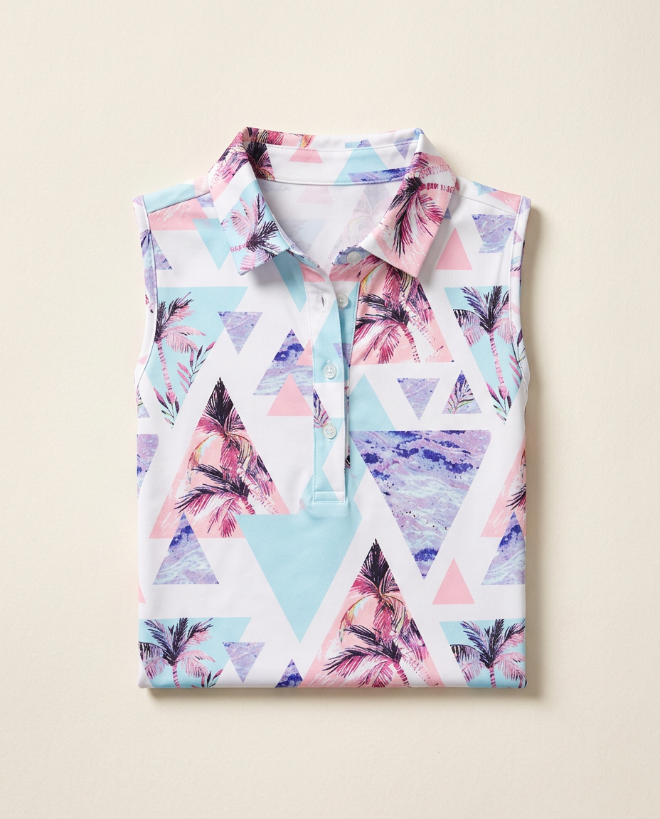 Watercolour Sleeveless Polo